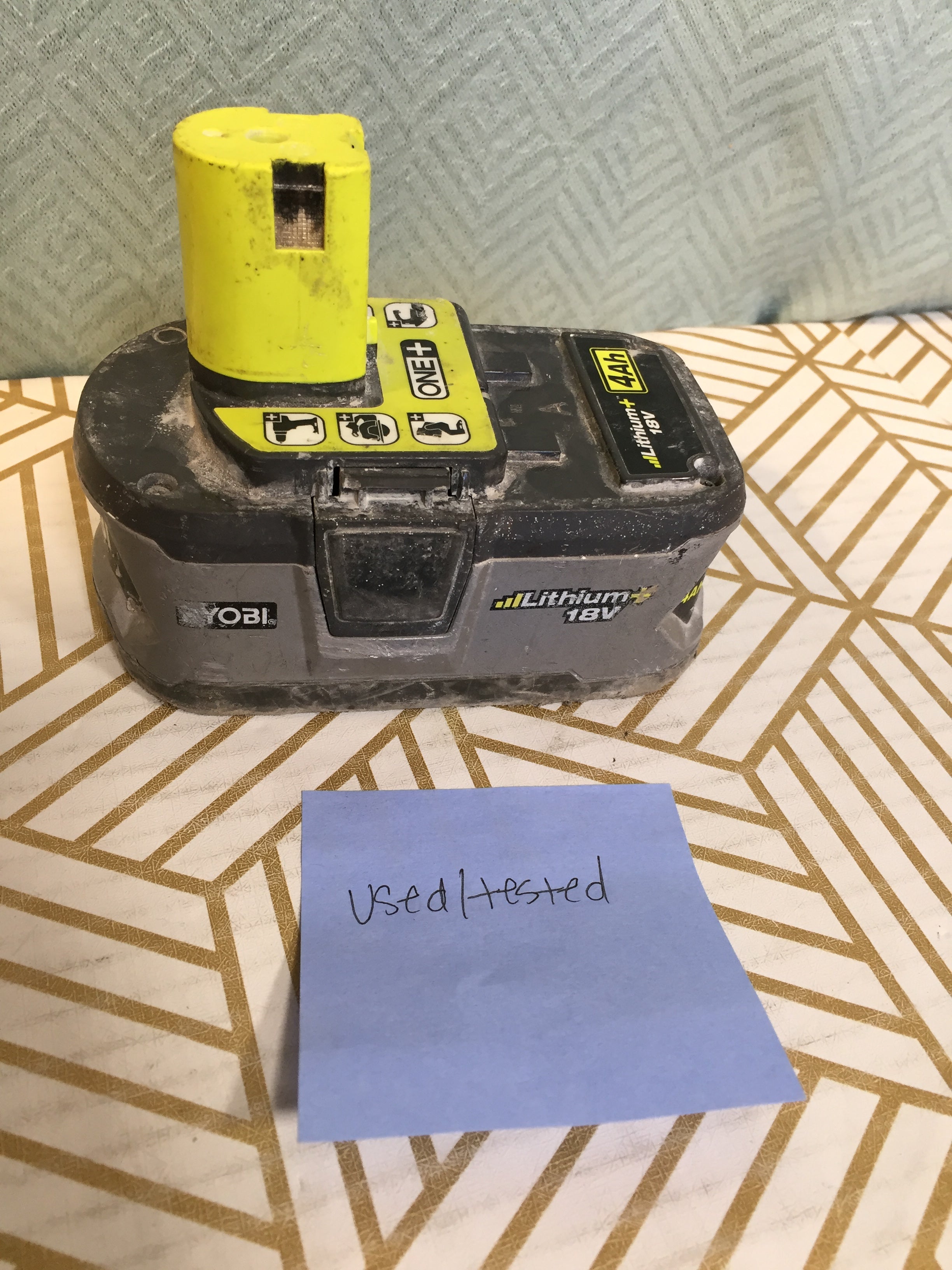 Genuine RYOBI P108 Battery Pack - USED/DIRTY *TESTED* (7950550139118)